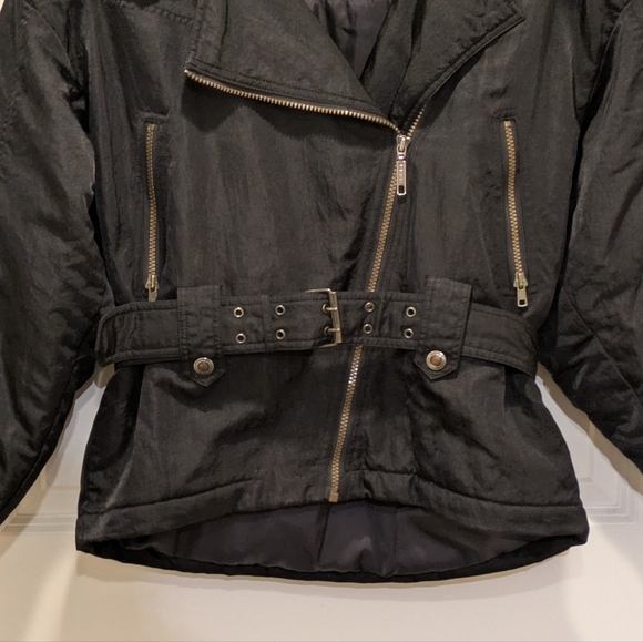 Gorgeous Vintage 90s Fera Skiwear 10 Bomber Jacket With Removable Fur Collar - Picture 3 of 15